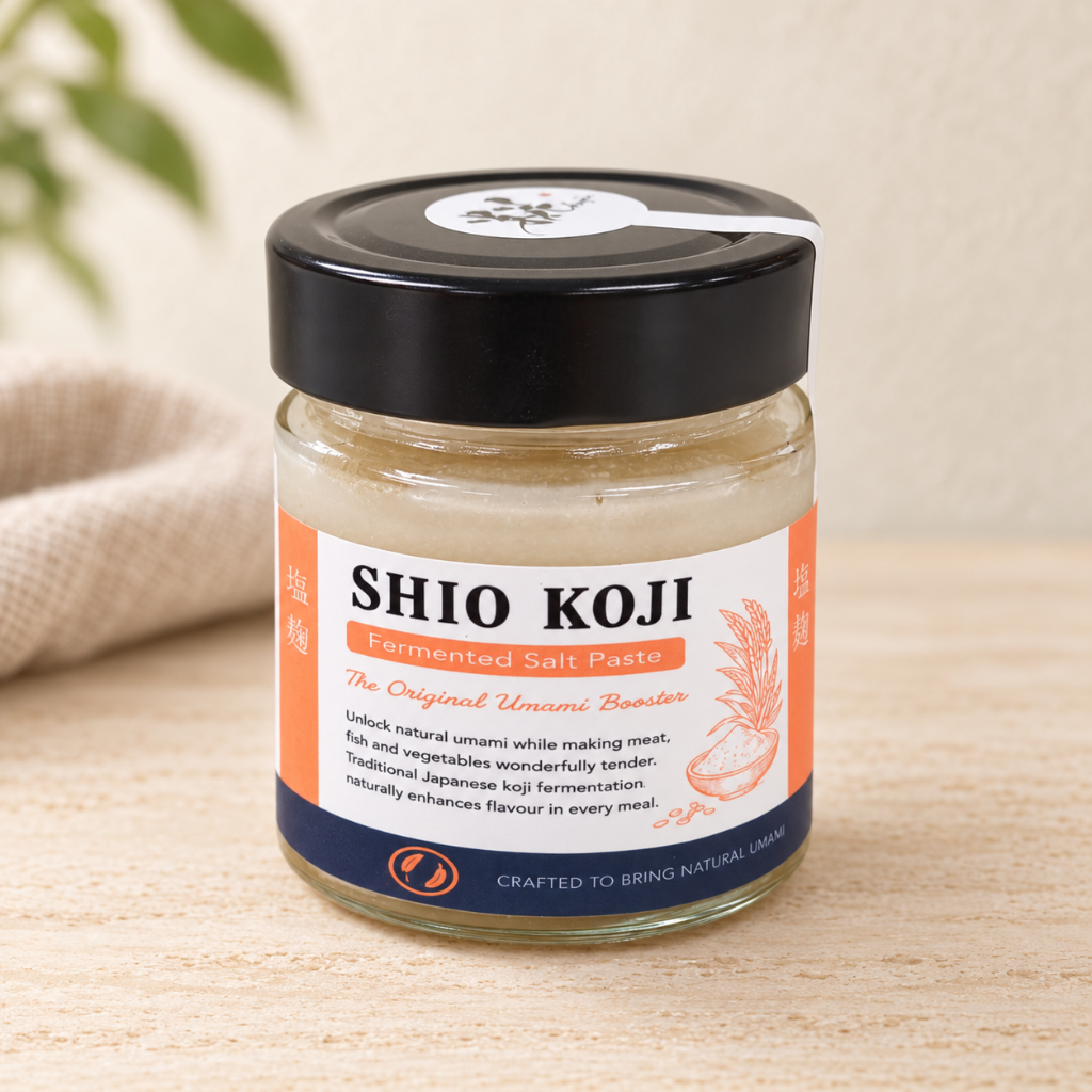 Jar of shio koji